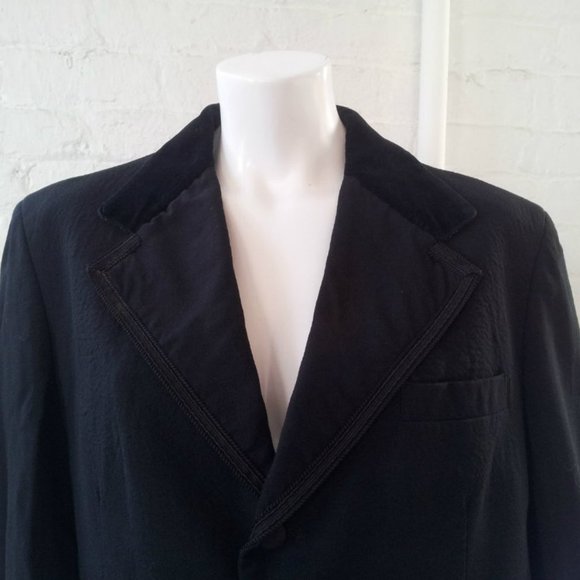 Vintage 1950s Black Dinner Jacket Tuxedo - Picture 2 of 5